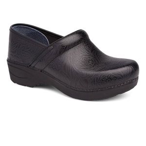 Like new Dansko Pro XP 2.0 Clogs- Black Floral Tooled. Size 40